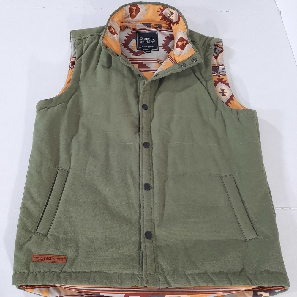 Simply Southern Washington Aztec Quilted Vest